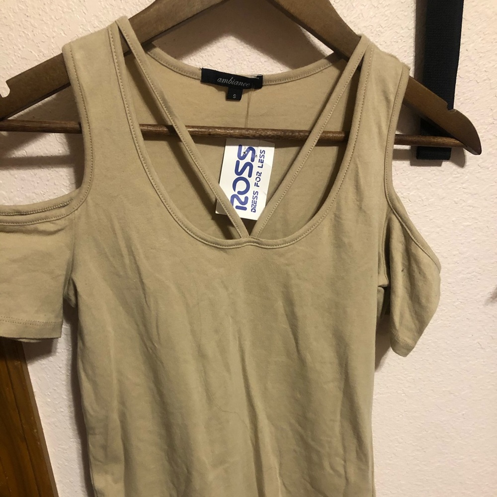 Ambience Tan Short Sleeve shirt! NWT